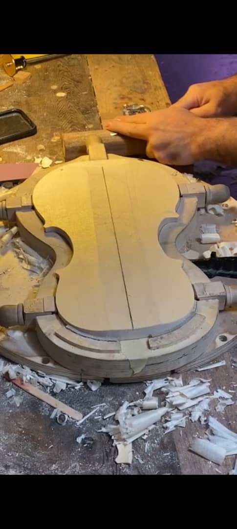 Building a fine hand made violin, is on the sharp edge of tools